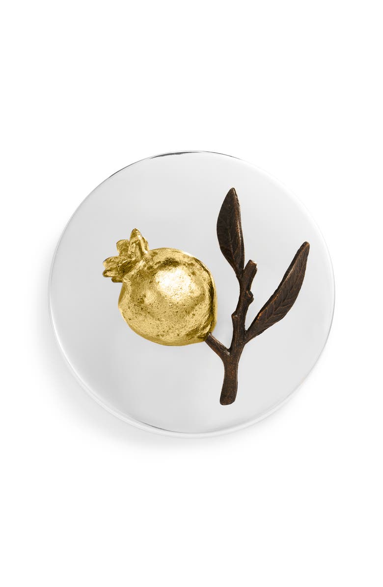 Michael Aram Pomegranate Three-Wick Scented Candle, Alternate, color, Gold/ Silver