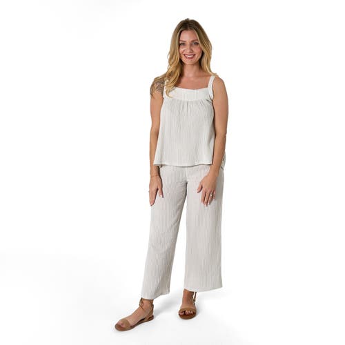 Modern Moments™ By Gerber Top And Cropped Pants Set In Light Blue Stripe