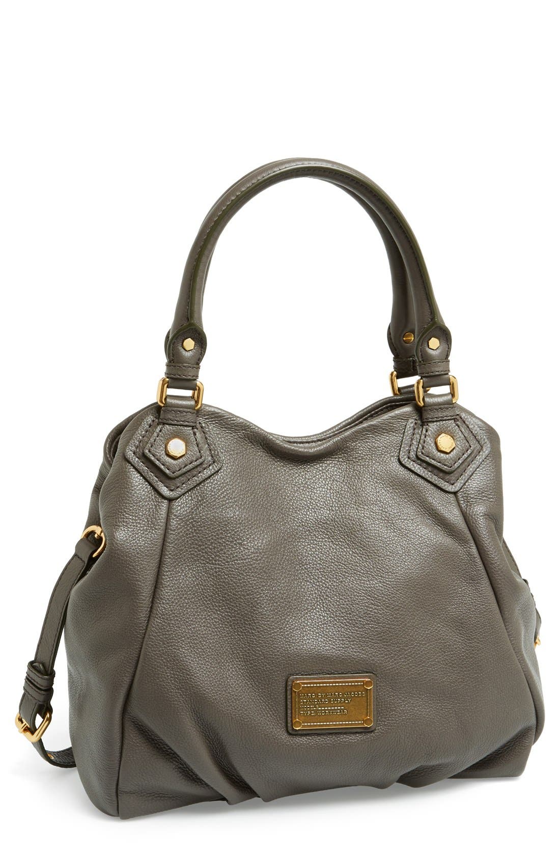 MARC BY MARC JACOBS 'Small Classic Q Fran' Shopper, Main, color, FADED ALUMINUM