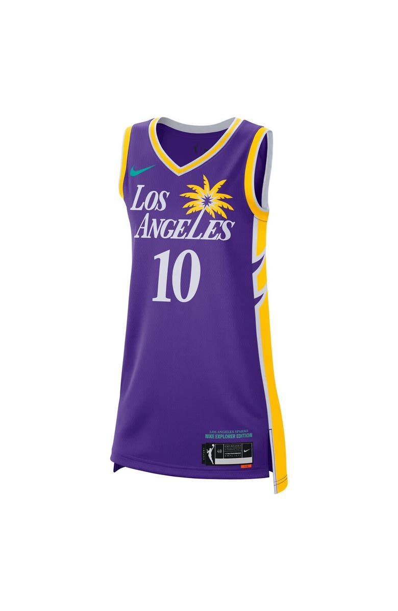 Nike Unisex Nike Kelsey Plum Purple Los Angeles Sparks Explorer Edition Victory Jersey, Alternate, color, Purple