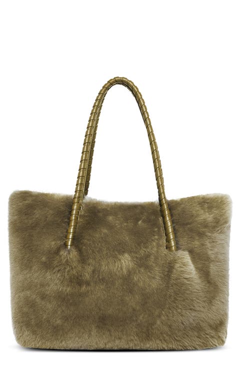 Embrace Genuine Shearling Tote