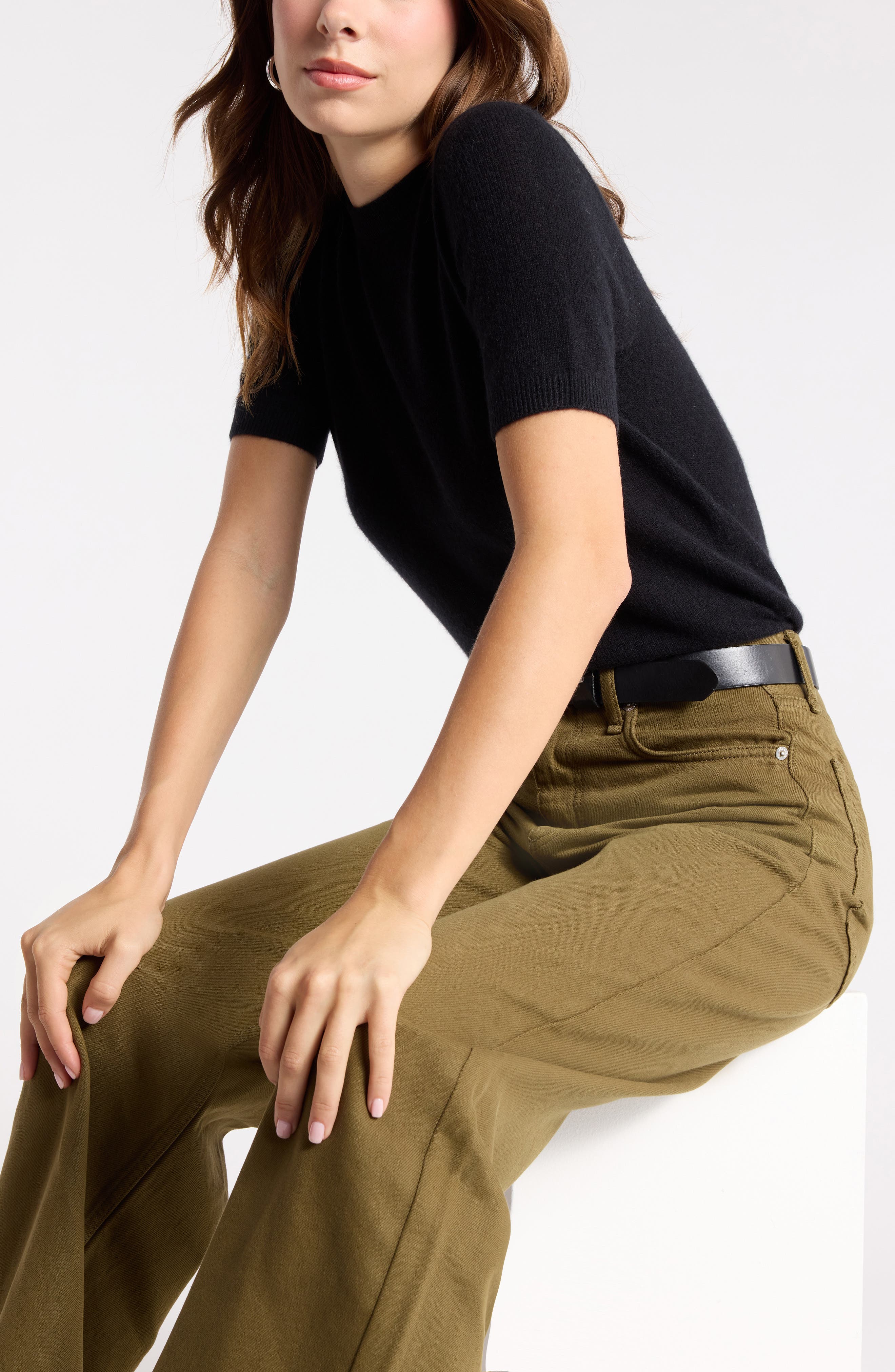 Short Sleeve Cashmere Sweater