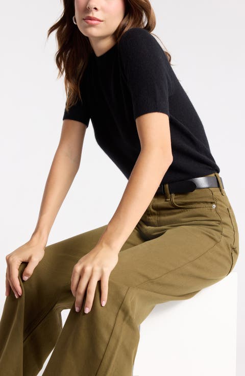 Short Sleeve Cashmere Sweater