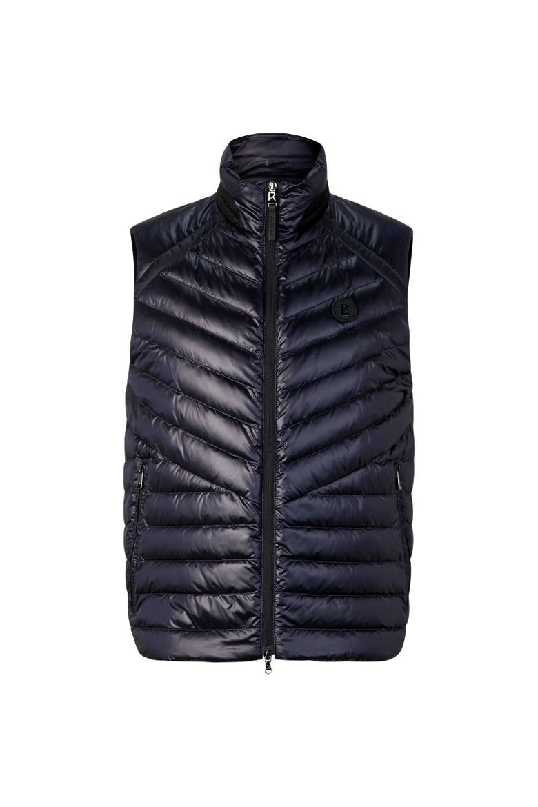 Lasse Lightweight Down Vest, Main, color, Navy blue