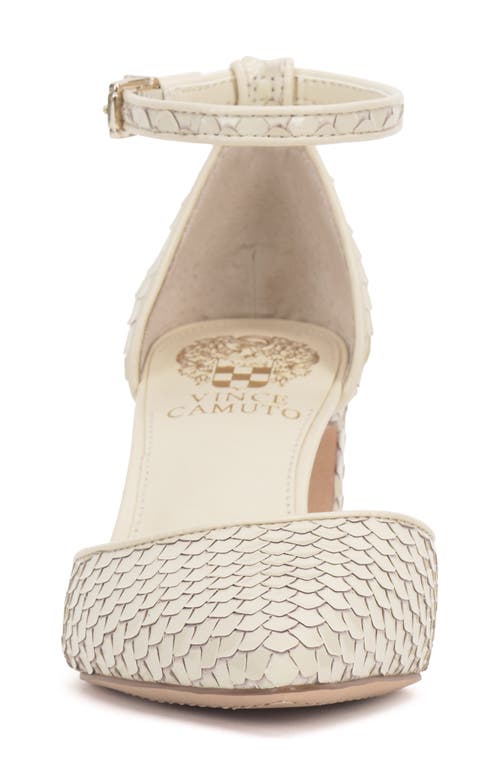 Vince Camuto Hindriya Ankle Strap Pump In Panna Creme