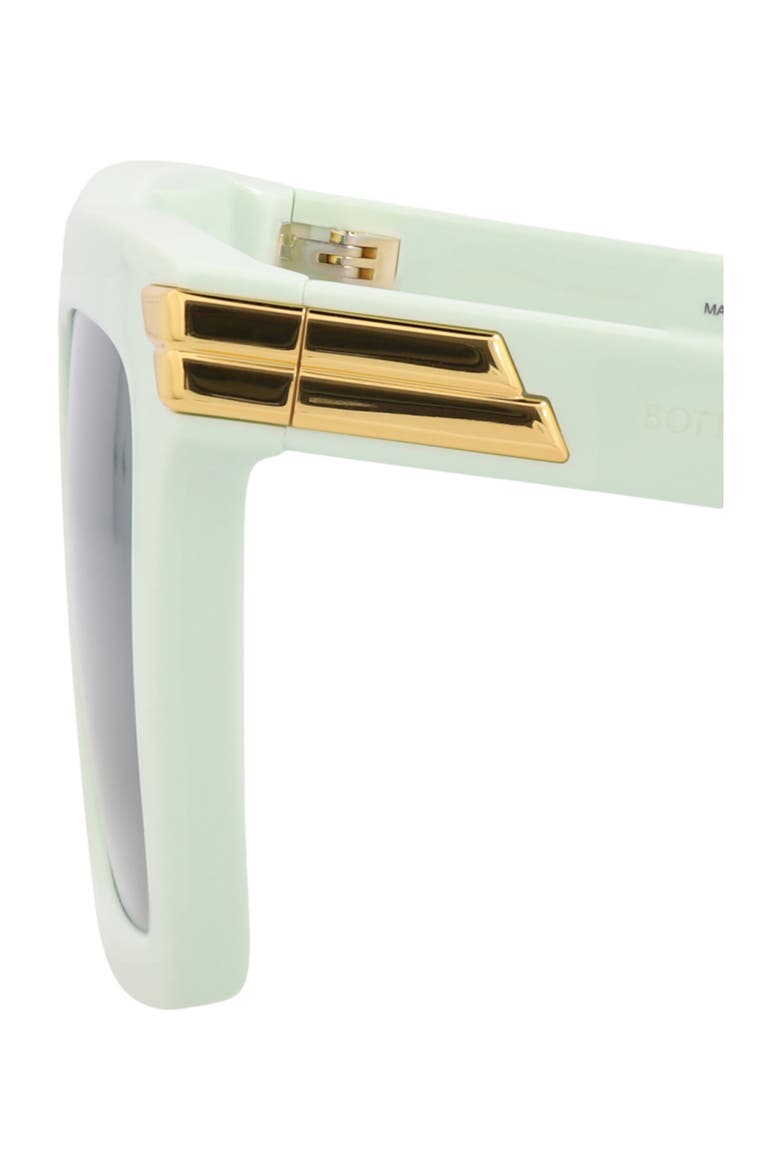 53mm Polarized Square Sunglasses, Alternate, color, GREEN GREEN GREEN