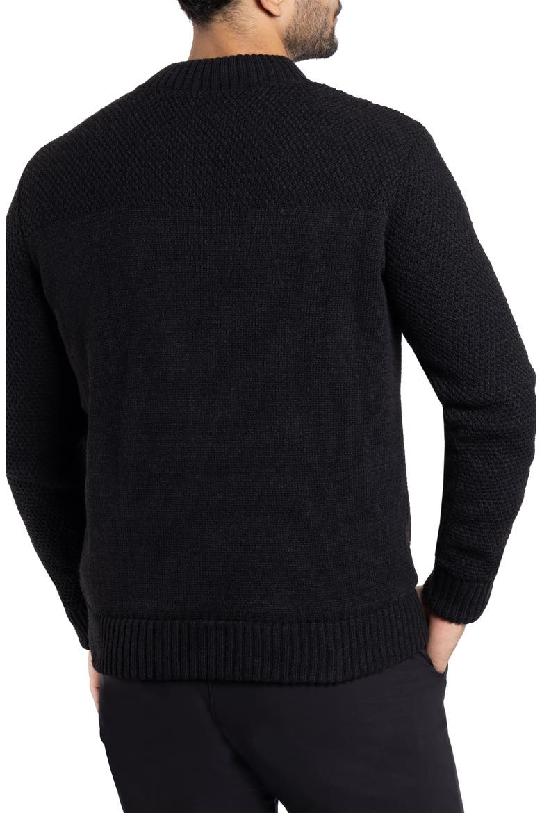 Full Zip Cardigan, Alternate, color, BLACK