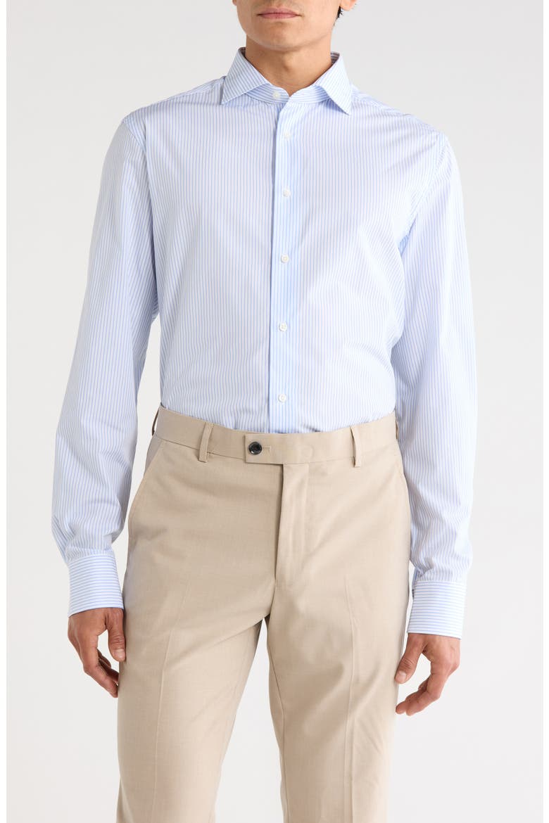 Cotton Dress Shirt, Main, color, LIGHT BLUE MULTI