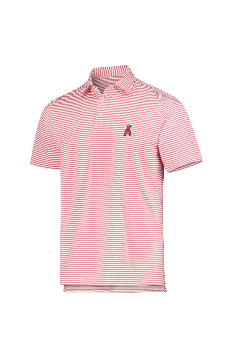 vineyard vines Men's Vineyard Vines Red Los Angeles Angels Heathered Winstead Sankaty Polo, Alternate, color, 