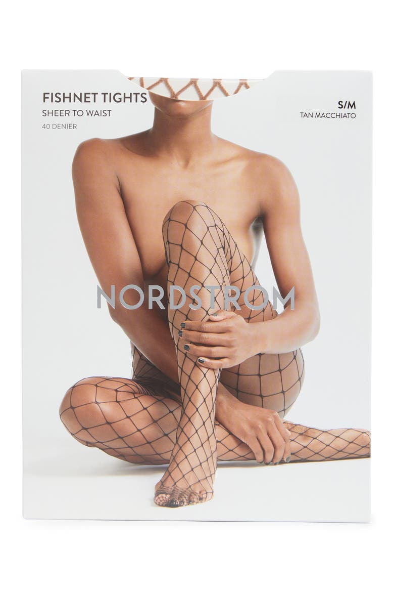 Maxi Fishnet Tights, Alternate, color, TAN MACCHIATO