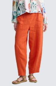 LUUKAA Zenya Solid Linen Pants