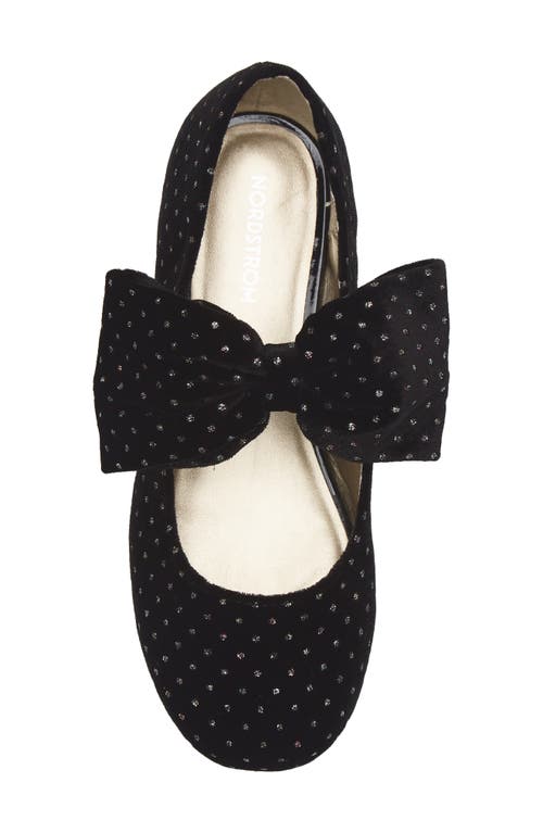 Nordstrom Kids' Posey Bow Mary Jane Flat In Black