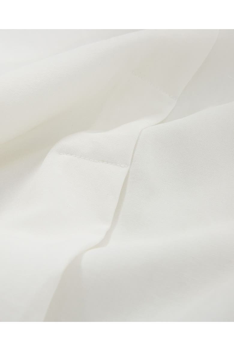 Linen Blend Relaxed Blouse, Alternate, color, CHALK