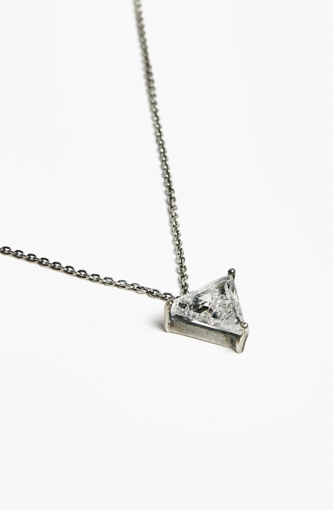 Obscura Stacking Shards in Striated Crystal Necklace