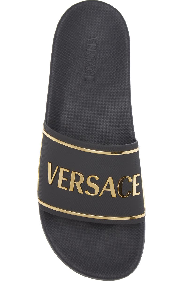 Versace Logo Pool Slide, Alternate, color,