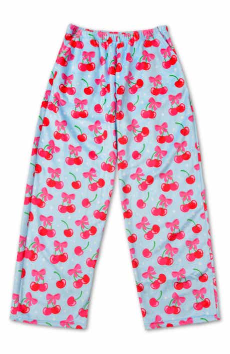 Iscream Kids' Cheerful Cherries Plush Pants