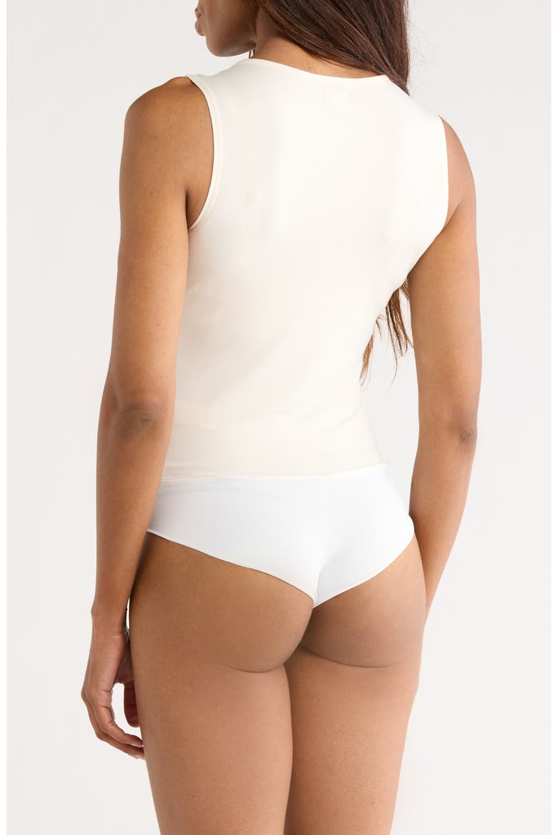 Amia Sleeveless Bodysuit, Alternate, color, VINTAGE WHITE