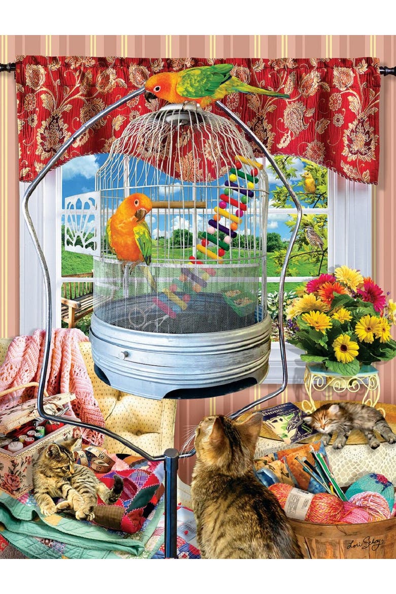 Bird Cage pc 1000 piece Jigsaw Puzzle for Adults, Alternate, color, Multicolor