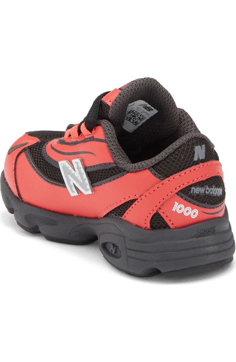 New Balance Kids' 1000 Sneaker, Alternate, color, Blast Red/ Black Cement
