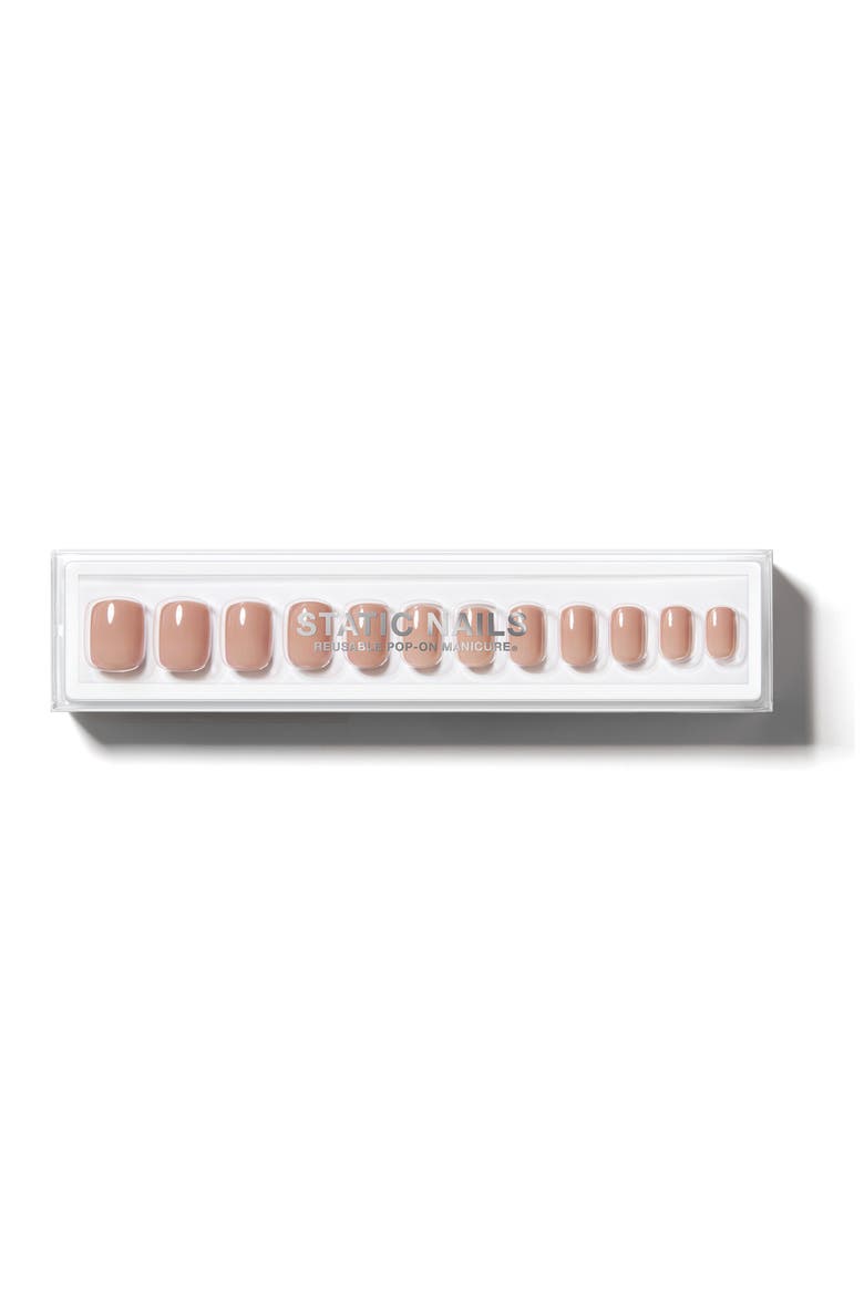 Square Pop-On Reusable Manicure Set, Main, color, TOASTED SUGAR