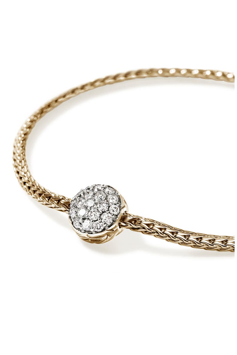 JH Essential Pavé Bracelet, Diamonds, Alternate, color, GOLD