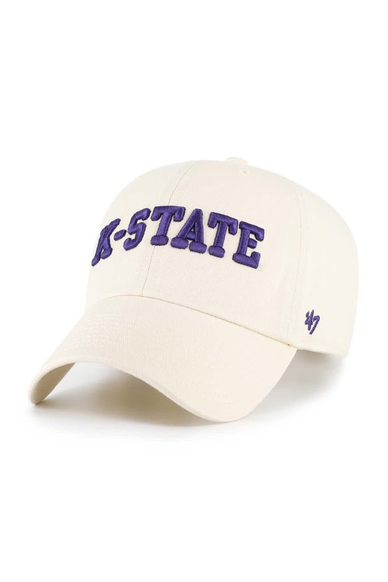 Men's '47 Sand Kansas State Wildcats Vault Clean Up Adjustable Hat, Main, color, Sand