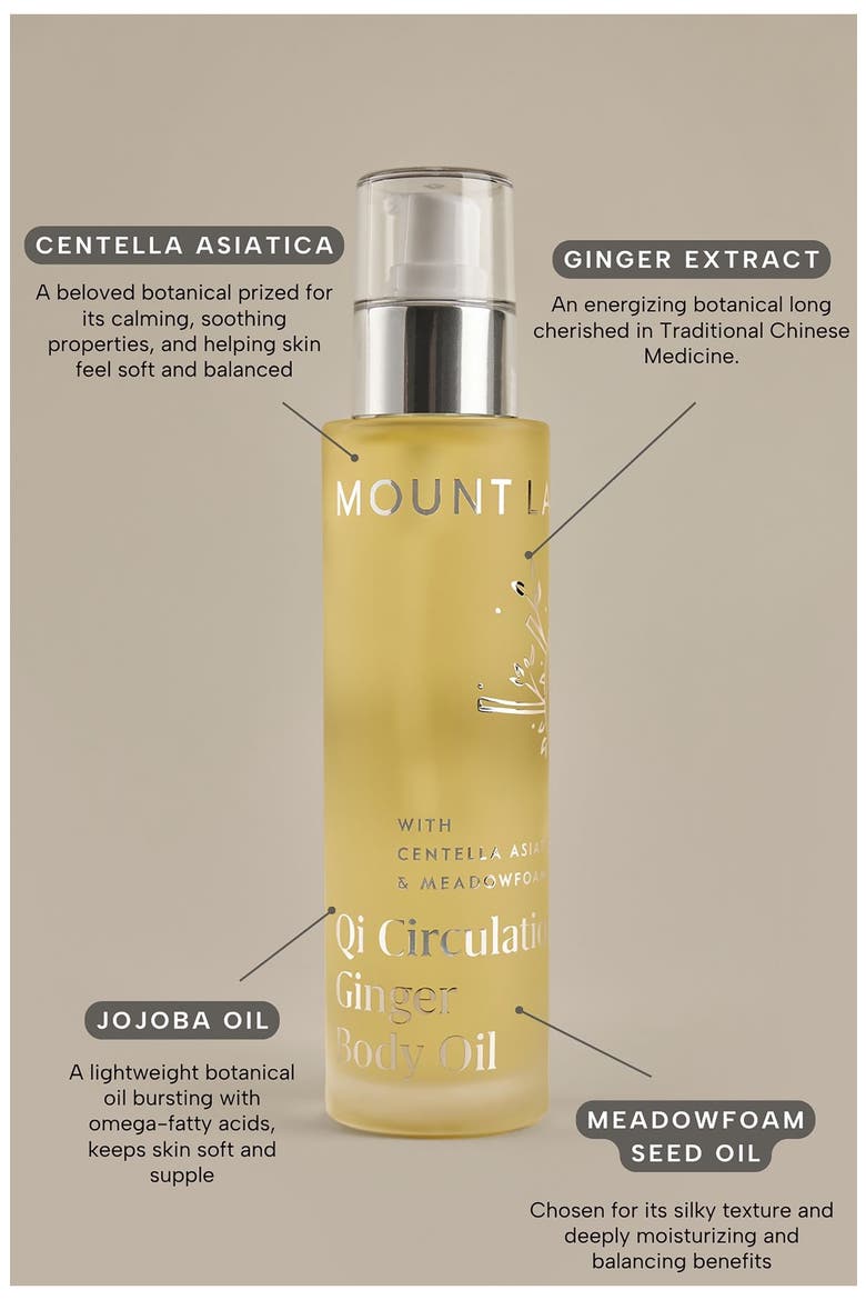 Qi Circulation Ginger Body Oil, Alternate, color, YELLOW