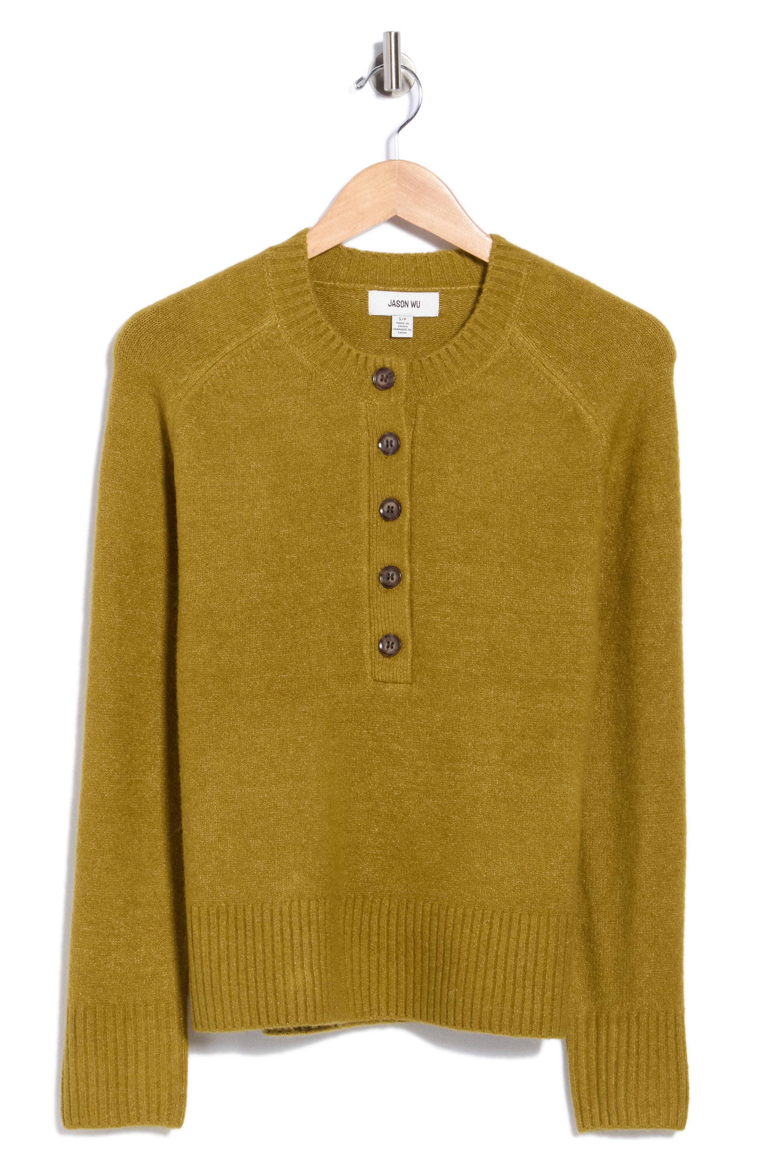 Crewneck Henley Sweater