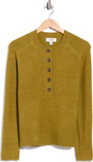 JASON WU Crewneck Henley Sweater