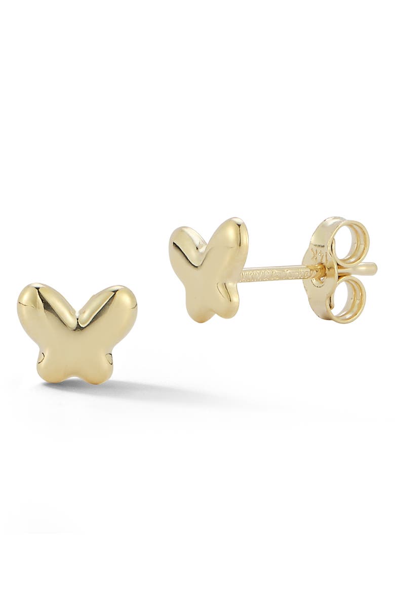 Ember Fine Jewelry 14K Gold Butterfly Stud Earrings, Main, color, Gold