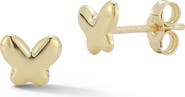 Ember Fine Jewelry 14K Gold Butterfly Stud Earrings