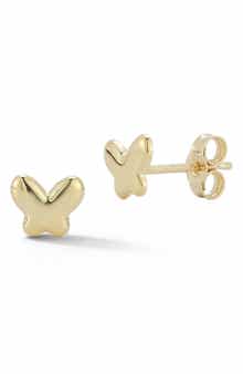 Ember Fine Jewelry 14K Gold Butterfly Stud Earrings