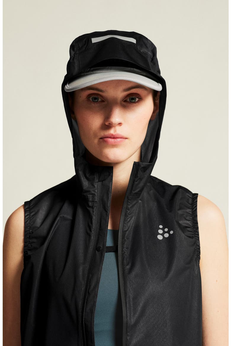 Pro Hydro Lightweight Hooded Vest, Alternate, color, BLACK