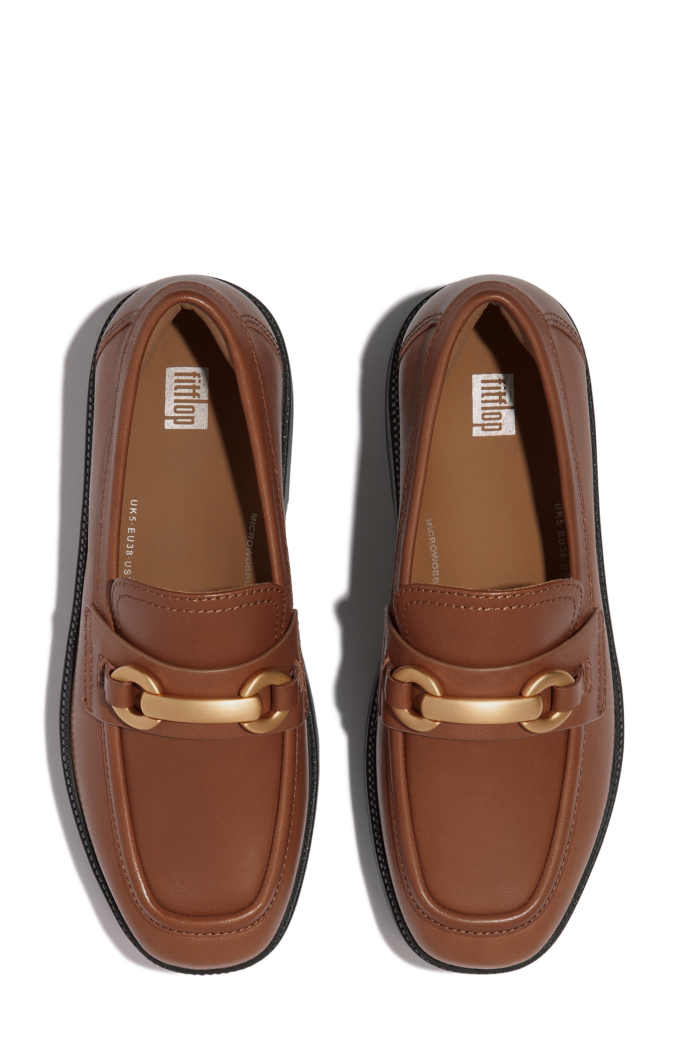 F-Luma Chunky Snaffle Bit Platform Loafer, Alternate, color, DEEP TAN