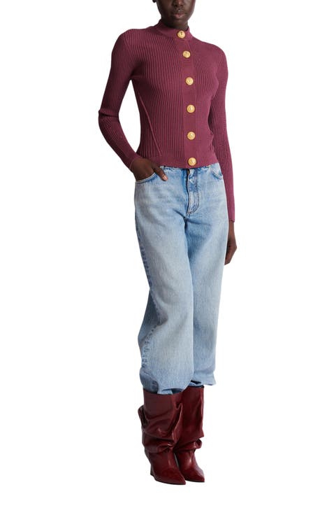 Fine Knit Cardigan With Buttons