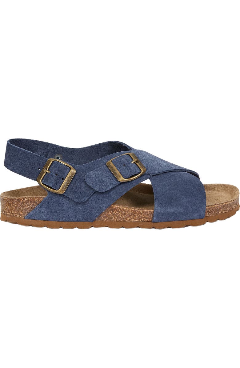 Celtic & Co. Crossover Wedge Sandal, Alternate, color, Indigo