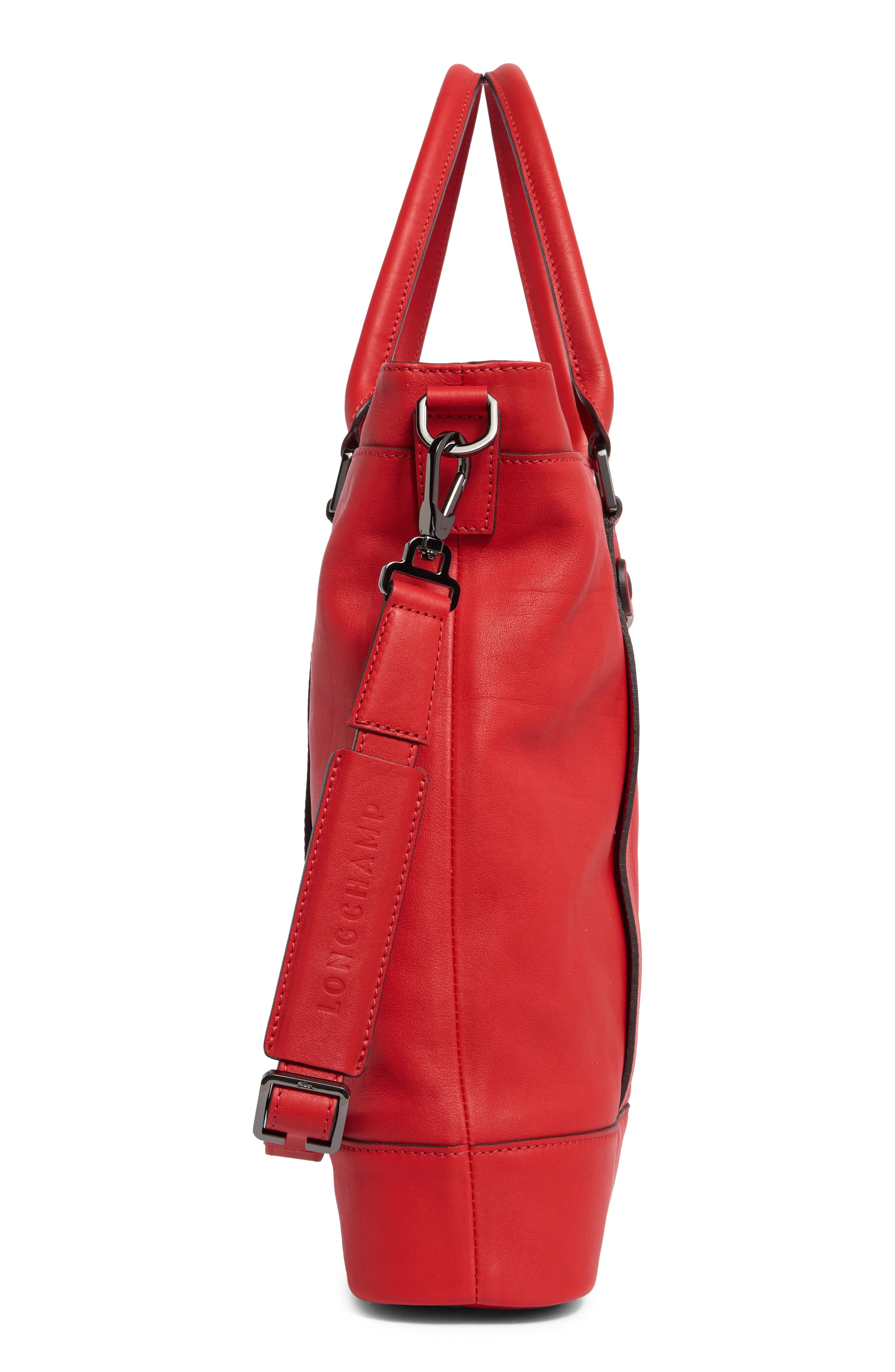 Longchamp Tote Bag, Alternate, color, Vermilion