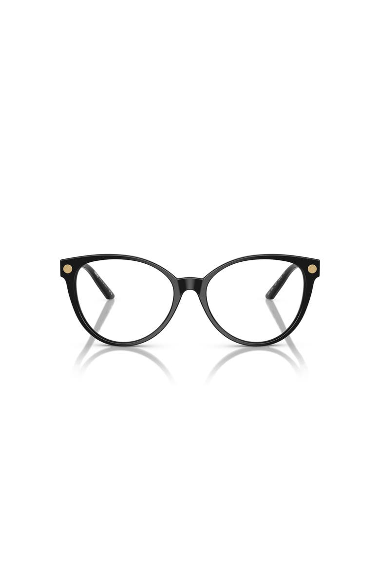 Versace 52mm Cat Eye optical glasses, Alternate, color, Black