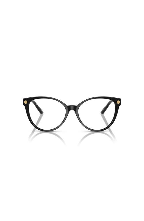 Versace 52mm Cat Eye Optical Glasses In Black