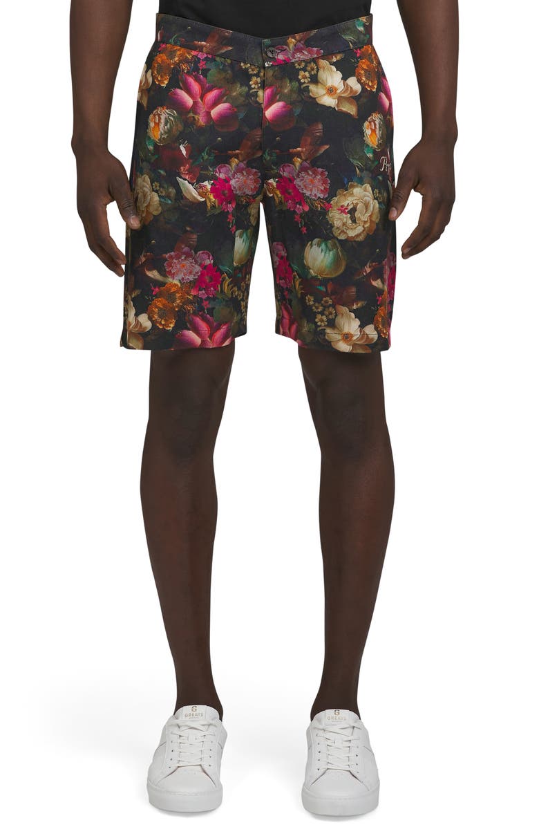 PRPS Gold Finch Floral Shorts, Main, color, 