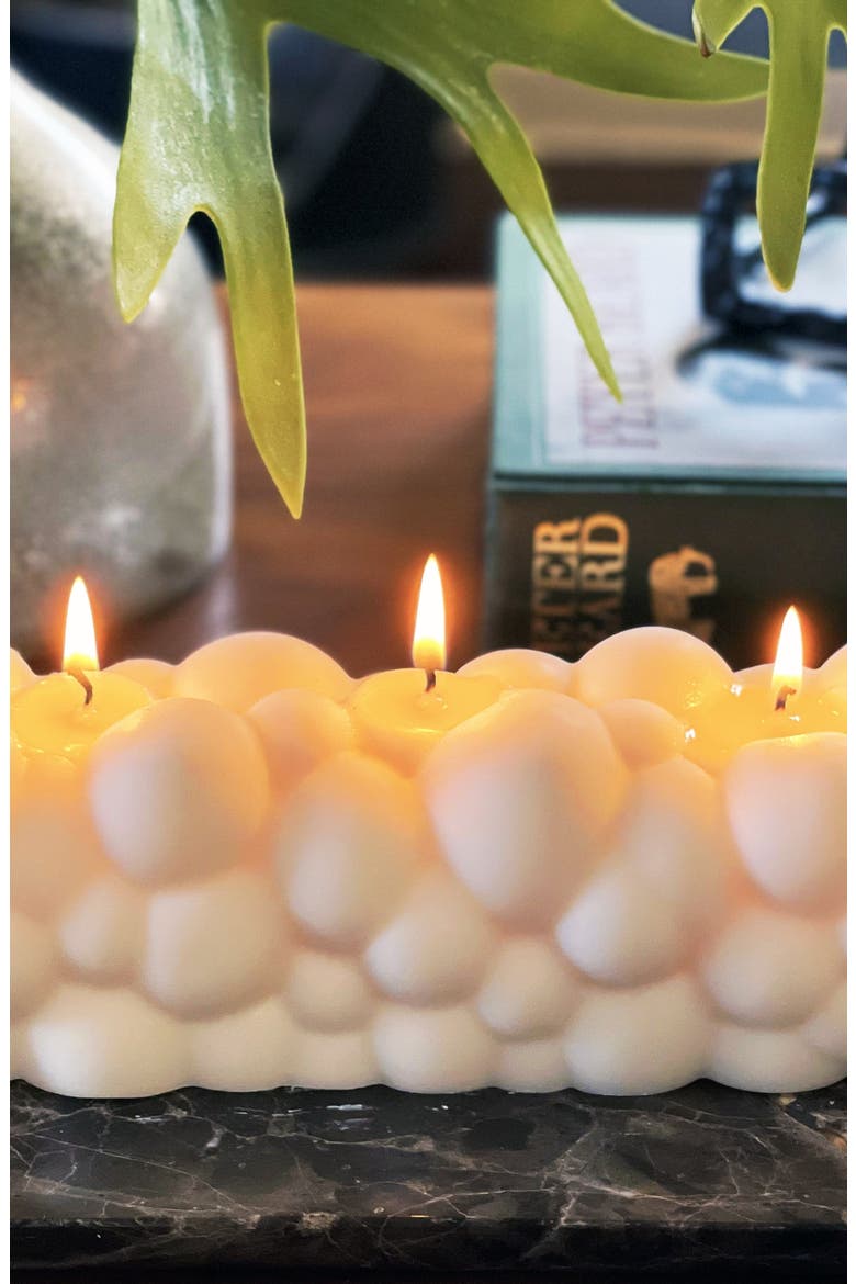 Glow Cloud Candle, Alternate, color, Ivory