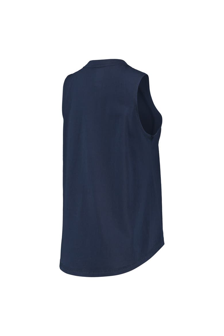 Women's DKNY Sport Navy Cleveland Guardians Marcie Tank Top, Alternate, color, Navy