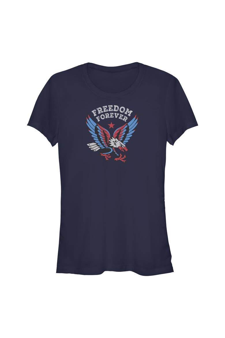 Juniors Lost Gods America Freedom Forever T Shirt, Main, color, Navy Blue