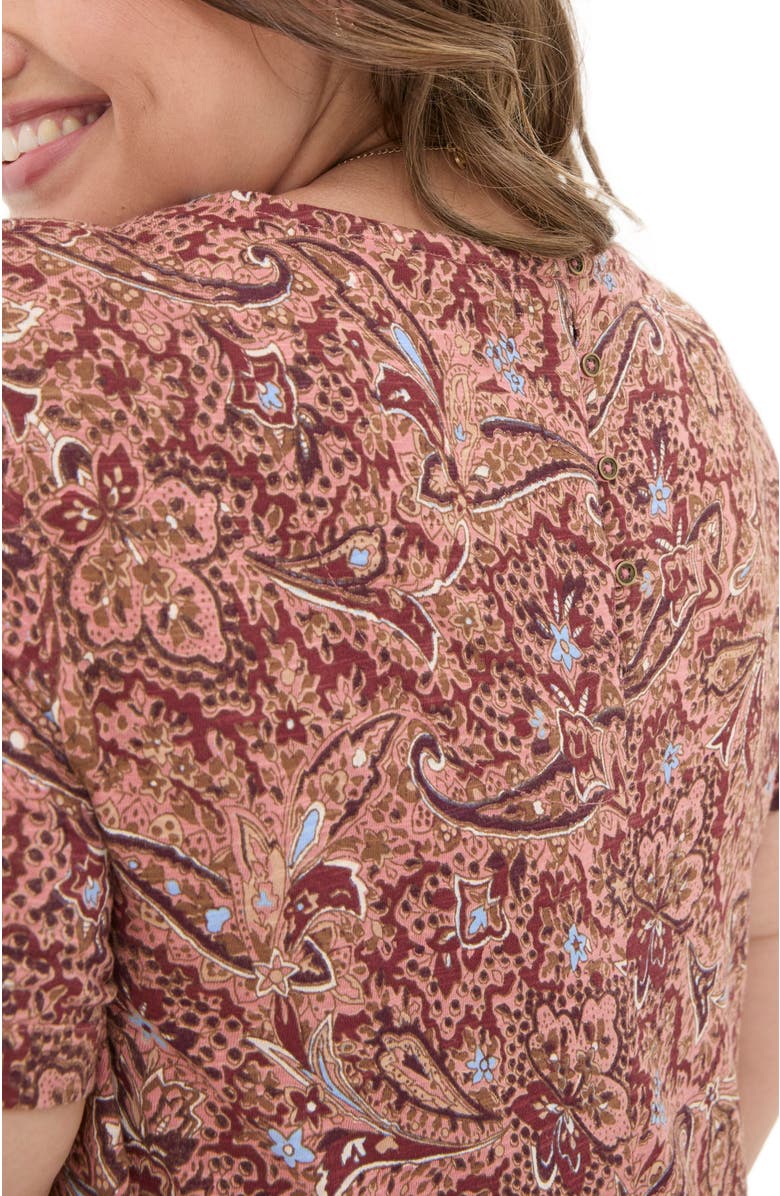 FatFace Women's Plus Size Simone Wild Paisley Jersey Dress, Alternate, color, 