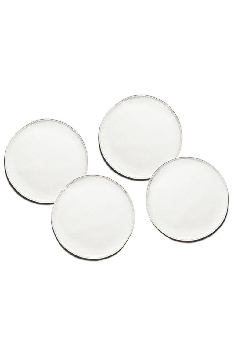 Stellar Color Block Round Placemat Set of 4, Main, color, Grey