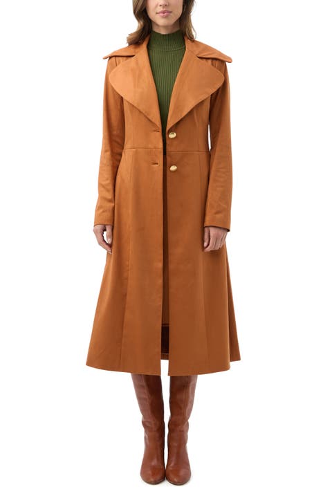 Starflower Faux Suede Coat