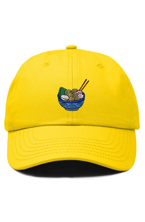 Noodles Embroidered Casual Cap