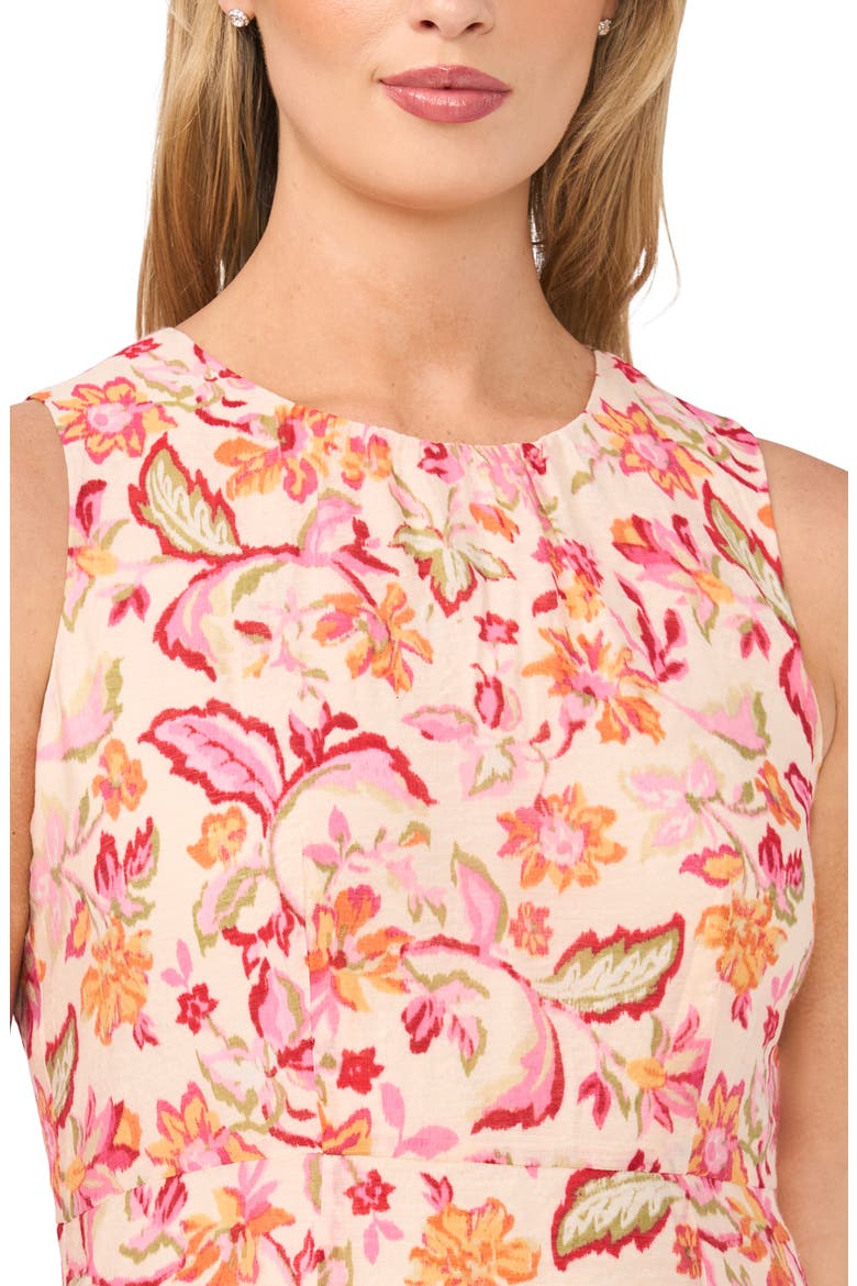 Sleeveless Tiered Minidress, Alternate, color, MAGENTA
