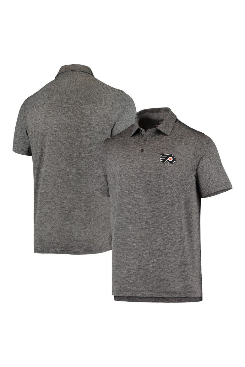 Men's Vineyard Vines Charcoal Philadelphia Flyers Destin Stripe Polo, Alternate, color, Charcoal