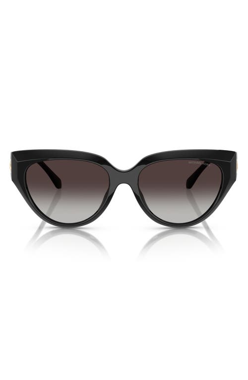 Michael Kors Womens Mk2241u Boca Raton Cat Eye-frame Acetate Sunglasses Black In Black